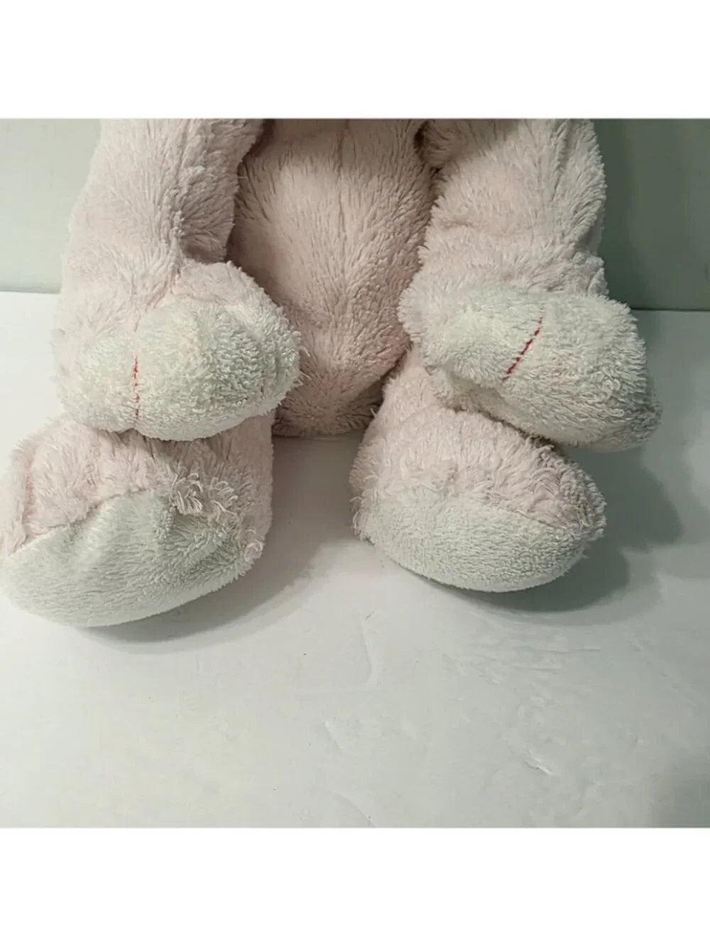 Vtg Pink Hippo Floppy Plush Stuffed Animal Soft Lovey Toys R Us Alley Toy